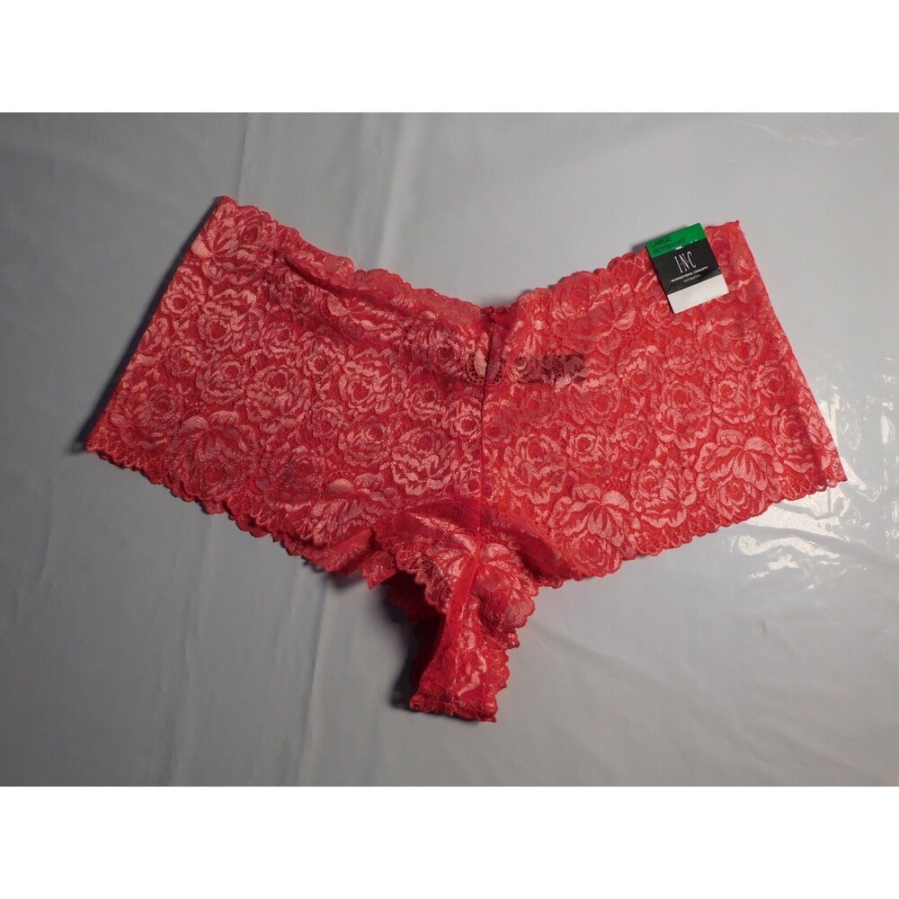 INC Women's Boyshort Rose Size Large Panty New